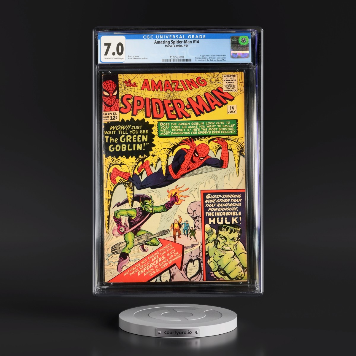 Amazing Spider-Man #14 CGC 7.0 Off-white to White Pages (Marvel Comics, 7/64) - Universal