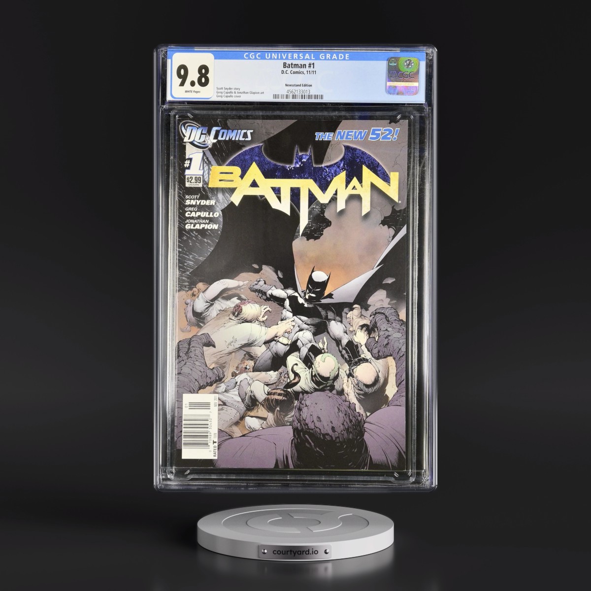 Batman #1 CGC 9.8 White Pages (DC Comics, 11/11) - Newsstand Edition