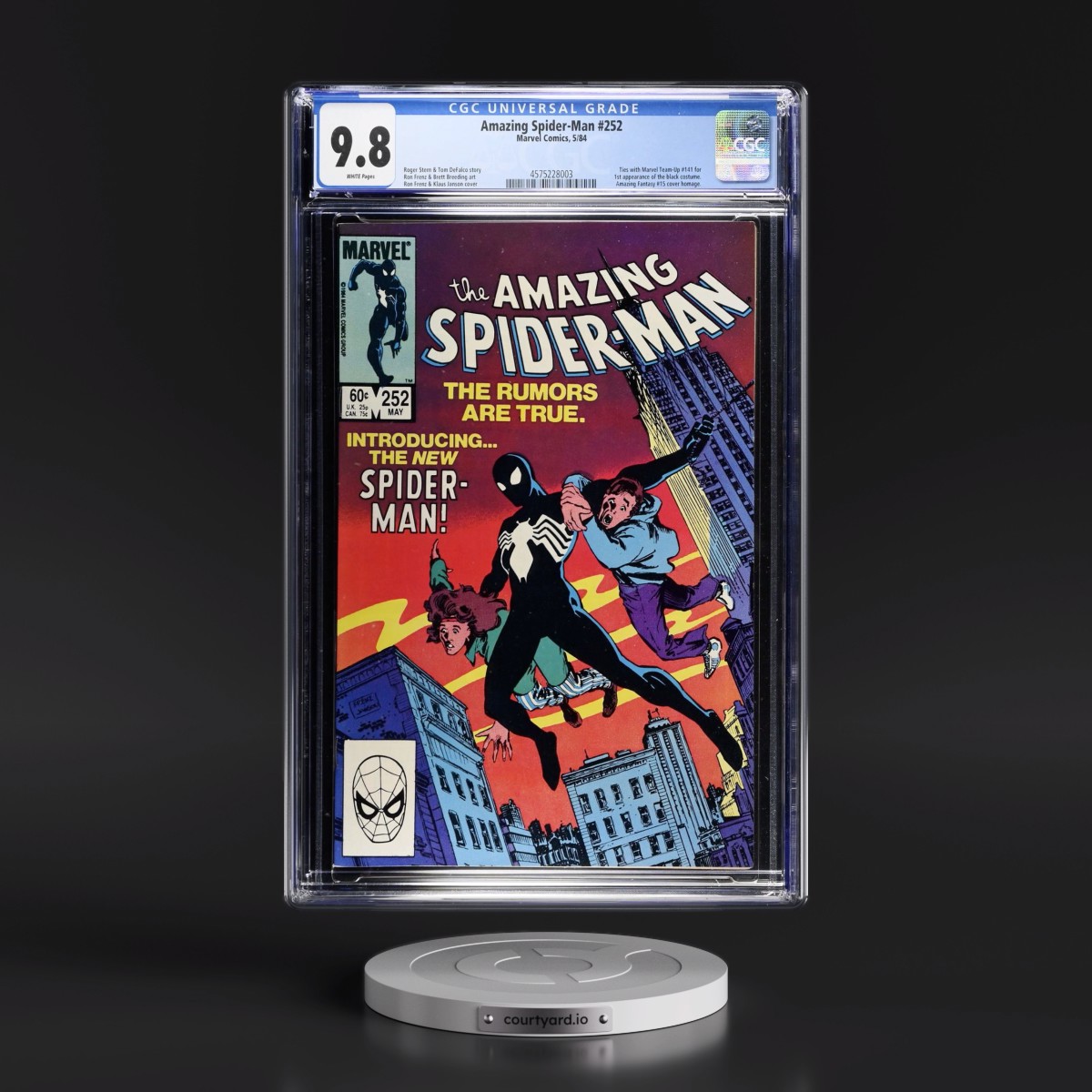 Amazing Spider-Man #252 CGC 9.8 White Pages (Marvel Comics, 5/84) - Universal