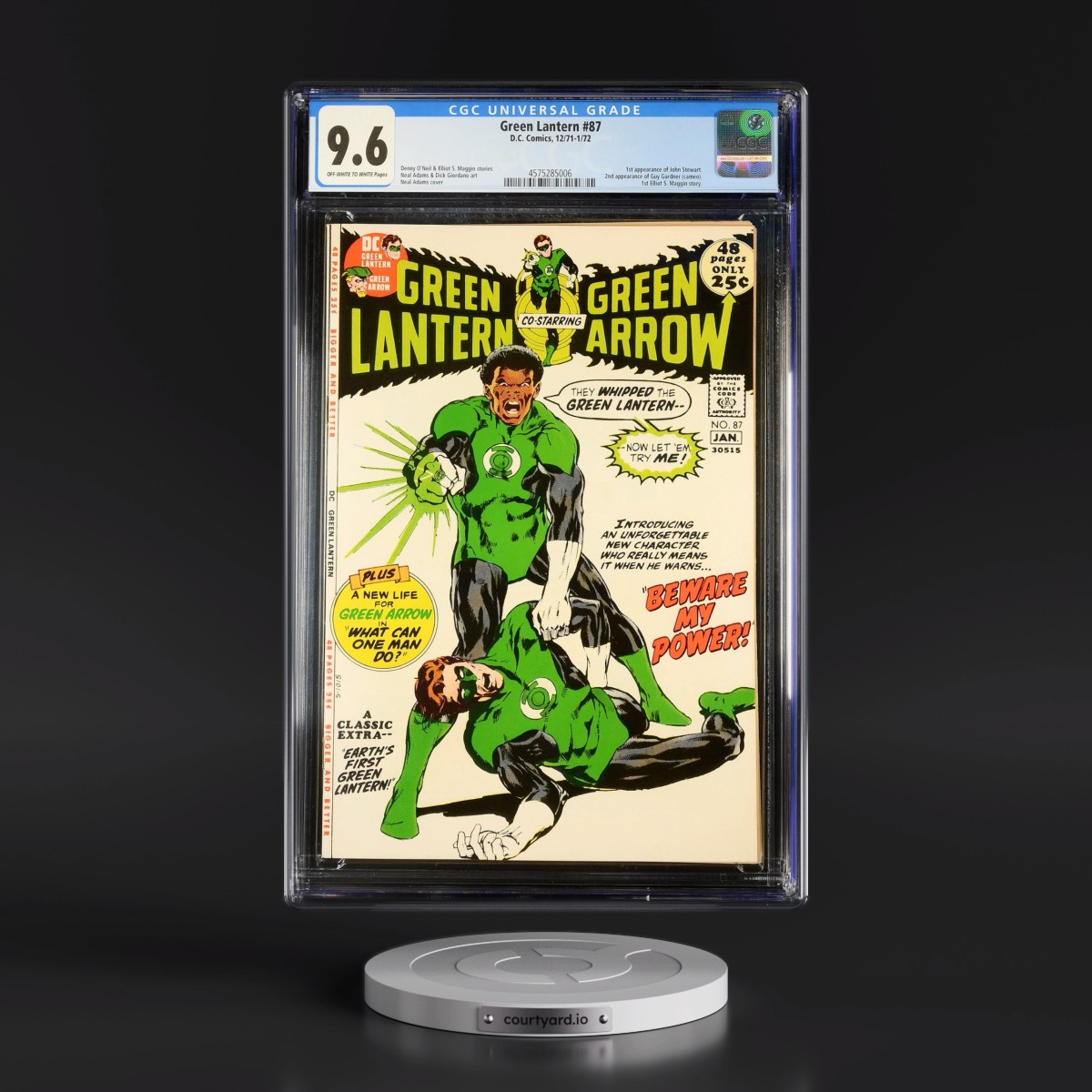 Green Lantern #87 CGC 9.6 Off-white to White Pages (DC Comics, 12/71-1/72)