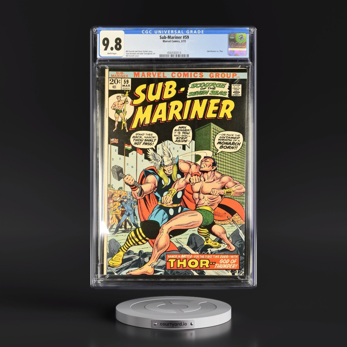 Sub-Mariner #59 CGC 9.8 White Pages (Marvel Comics, 3/73) - Universal