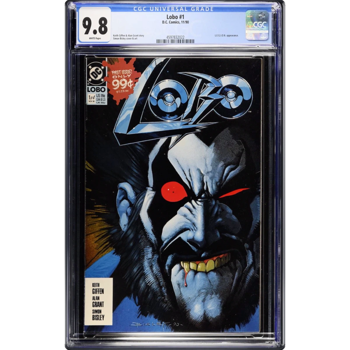 Lobo #1 CGC 9.8 White Pages (D.C. Comics, 11/90)