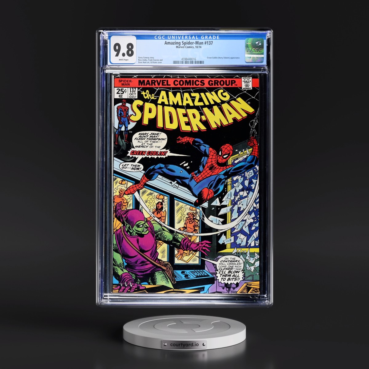 Amazing Spider-Man #137 CGC 9.8 White Pages (Marvel Comics, 10/74) - Universal