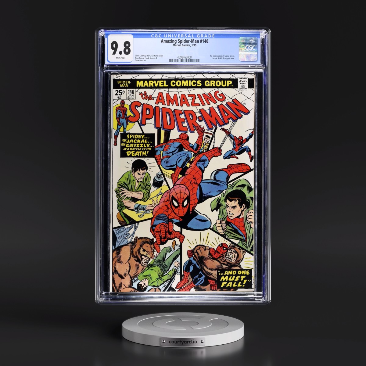 Amazing Spider-Man #140 CGC 9.8 White Pages (Marvel Comics, 1/75)