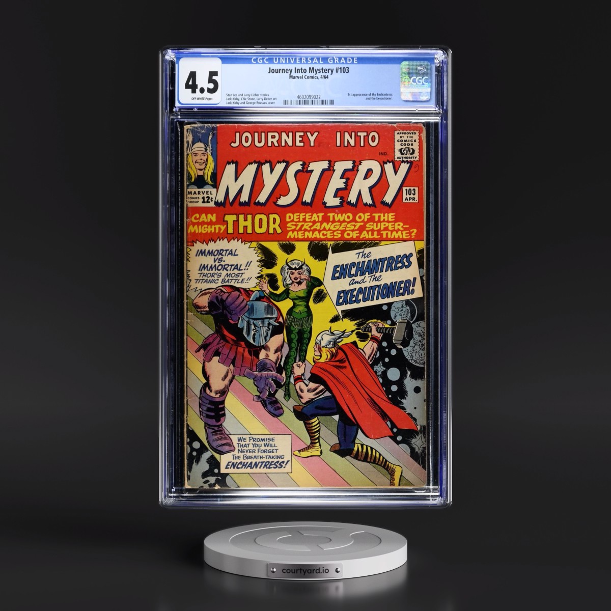 Journey Into Mystery #103 CGC 4.5 Off-white Pages (Marvel Comics, 4/64)