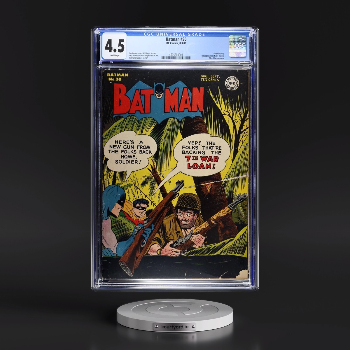 Batman #30 CGC 4.5 White Pages (DC Comics, 8-9/45)