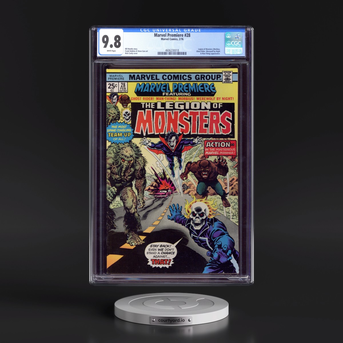Marvel Premiere #28 CGC 9.8 White Pages (Marvel Comics, 2/76)