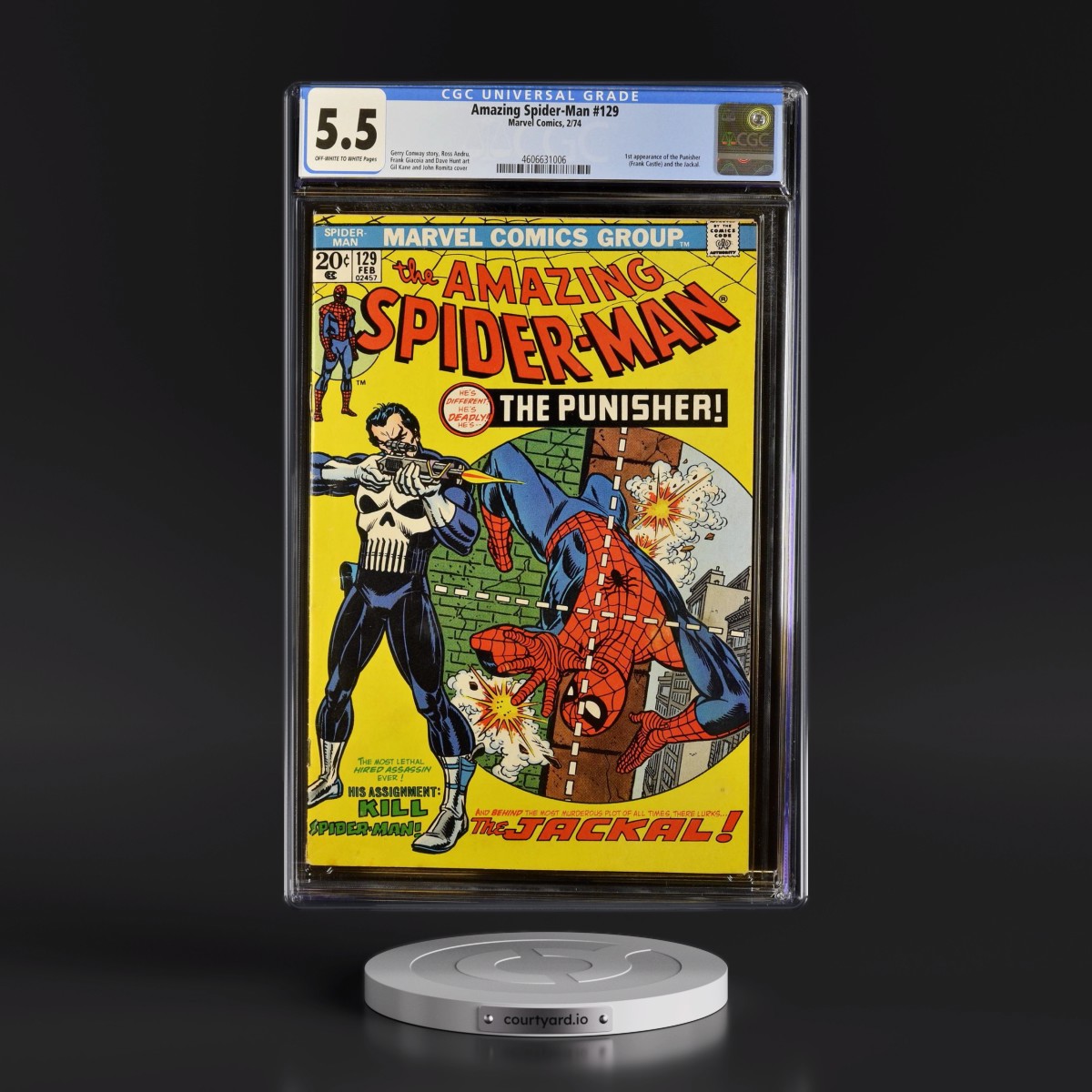 Amazing Spider-Man #129 CGC 5.5 Off-white to White Pages (Marvel Comics, 2/74) - Universal