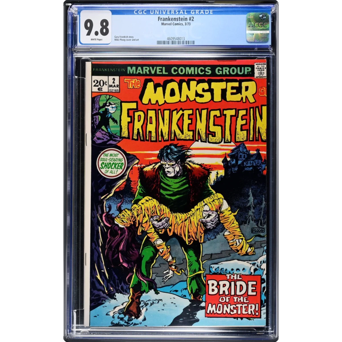 Frankenstein #2 CGC 9.8 White Pages (Marvel Comics, 3/73) - Universal