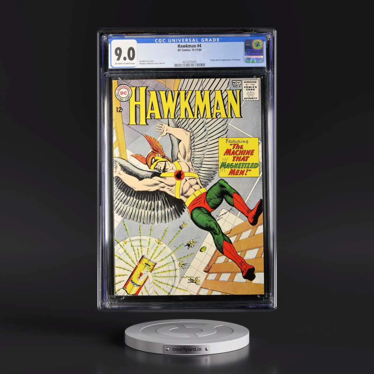 Hawkman #4 CGC 9.0 Off-white to White Pages (DC Comics, 10-11/64) - Universal