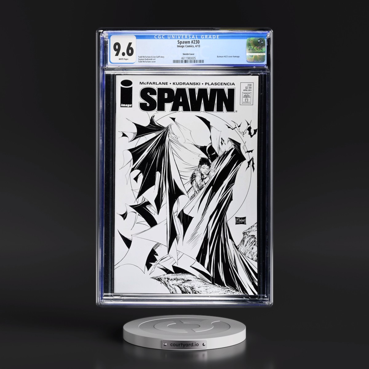Spawn #230 CGC 9.6 White Pages (Image Comics, 4/13) - Universal Sketch Cover