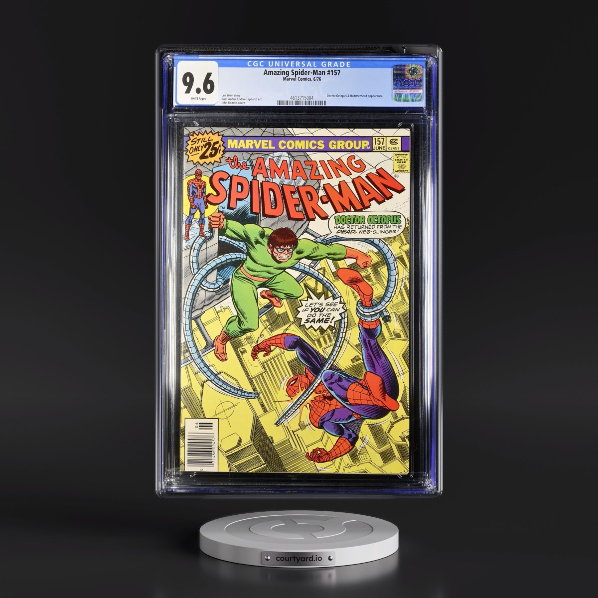 Amazing Spider-Man #157 CGC 9.6 White Pages (Marvel Comics, 6/76)