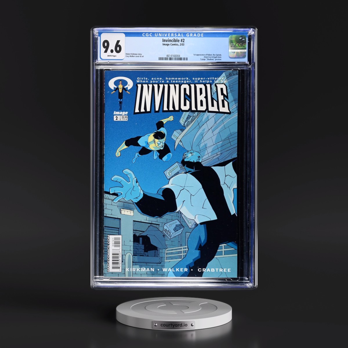 Invincible #2 CGC 9.6 White Pages (Image Comics, 2/03)