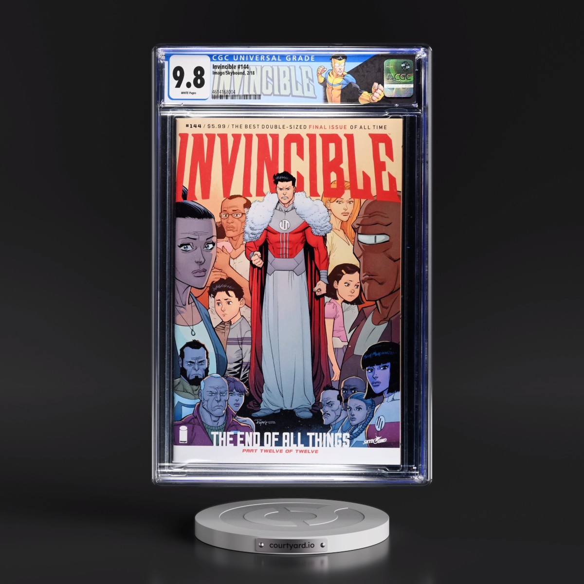 Invincible #144 CGC 9.8 White Pages (Image/Skybound, 2/18)