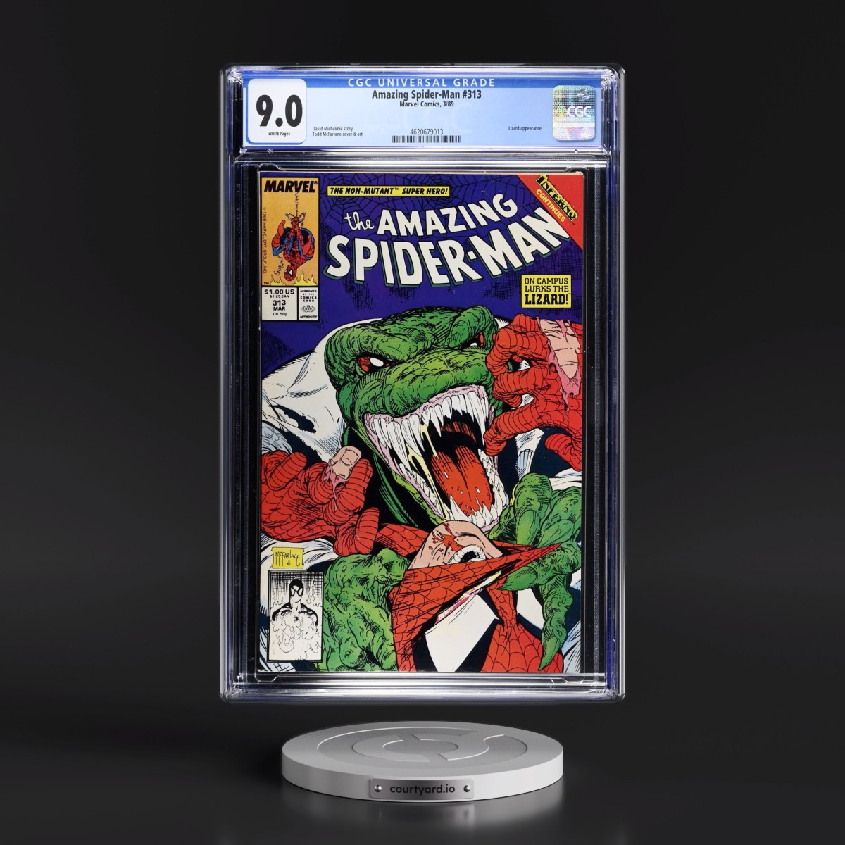 Amazing Spider-Man #313 CGC 9.0 White Pages (Marvel Comics, 3/89)