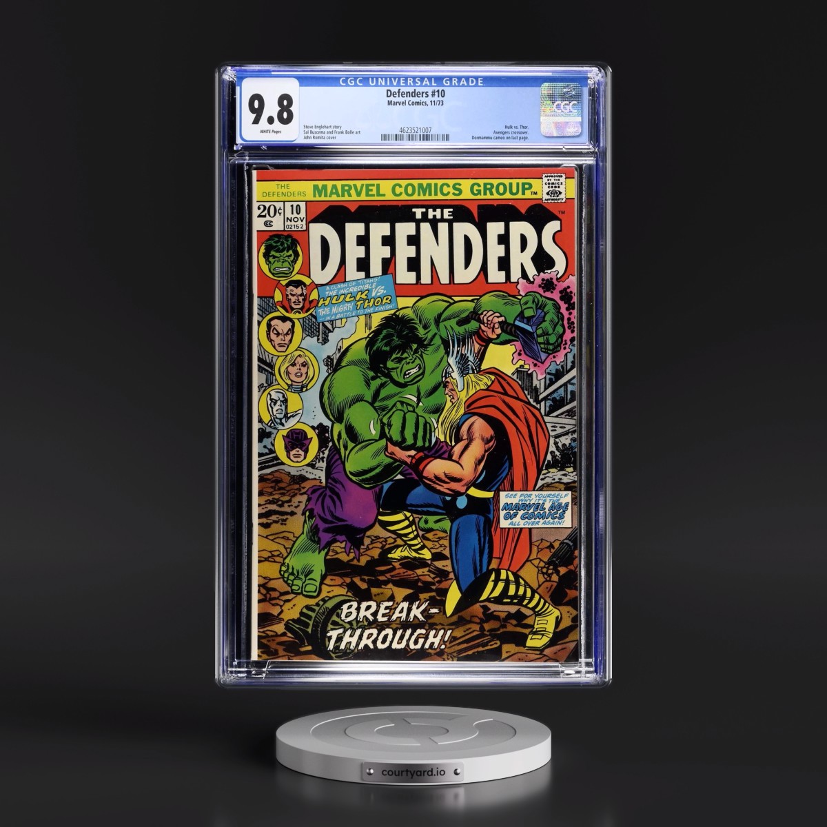 Defenders #10 CGC 9.8 White Pages (Marvel Comics, 11/73) - Universal