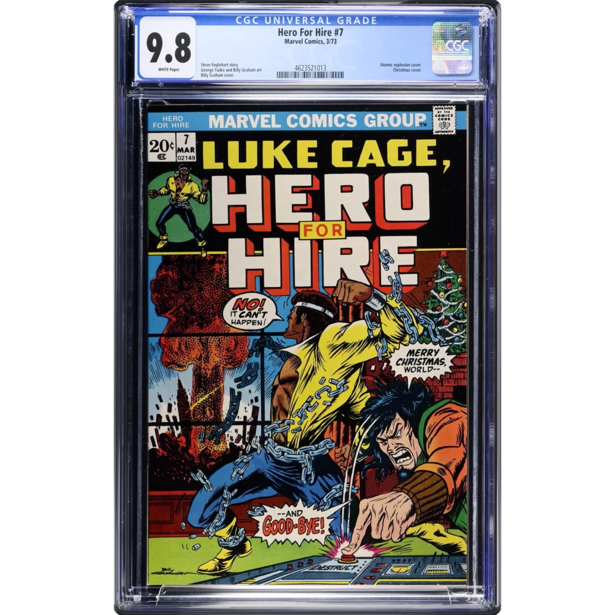 Hero For Hire #7 CGC 9.8 White Pages (Marvel Comics, 3/73) - Universal