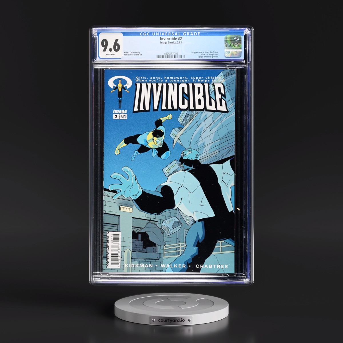 Invincible #2 CGC 9.6 White Pages (Image Comics, 2/03) - Universal