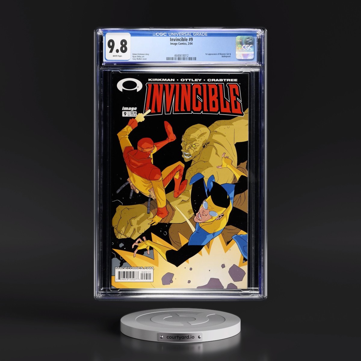 Invincible #9 CGC 9.8 White Pages (Image Comics, 2/04) - Universal