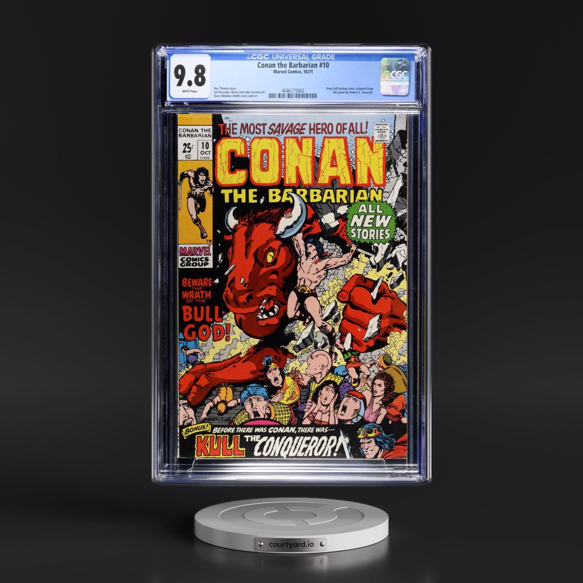 Conan the Barbarian #10 CGC 9.8 White Pages (Marvel Comics, 10/71) - Universal