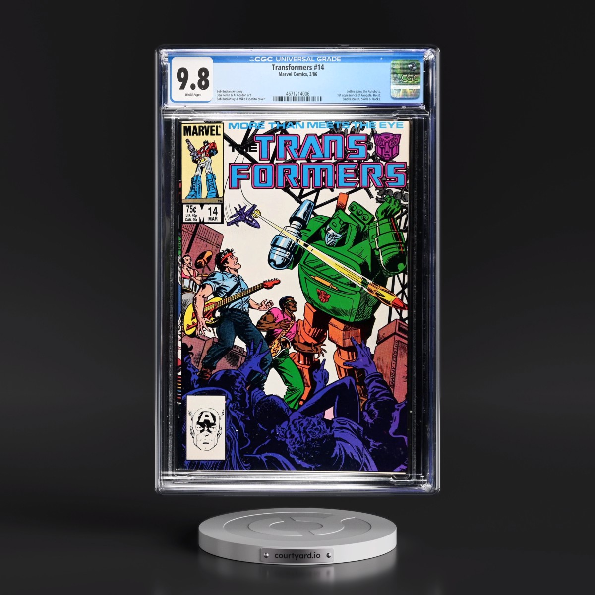 Transformers #14 CGC 9.8 White Pages (Marvel Comics, 3/86) - Universal