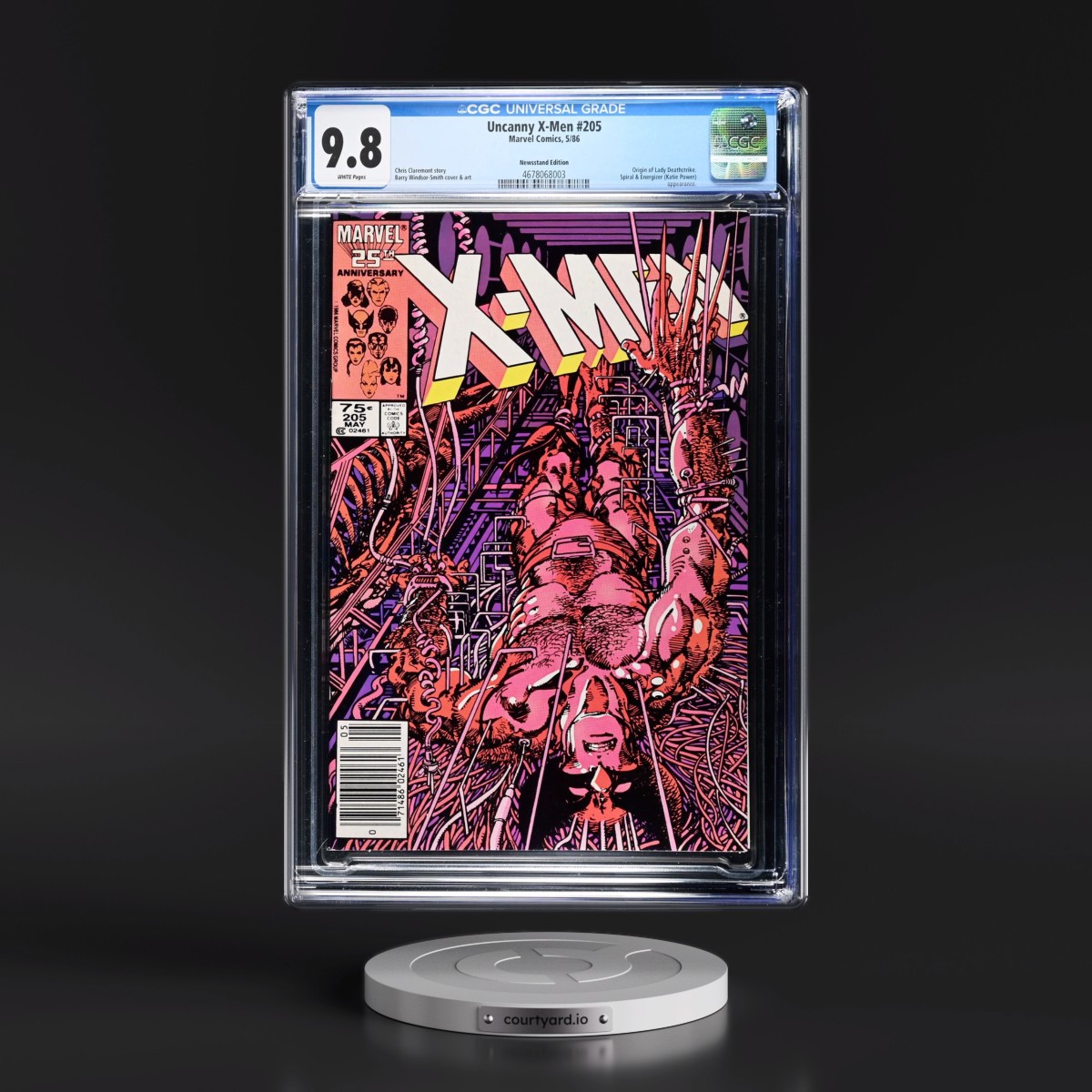 Uncanny X-Men #205 CGC 9.8 White Pages (Marvel Comics, 5/86) - Newsstand Edition Universal