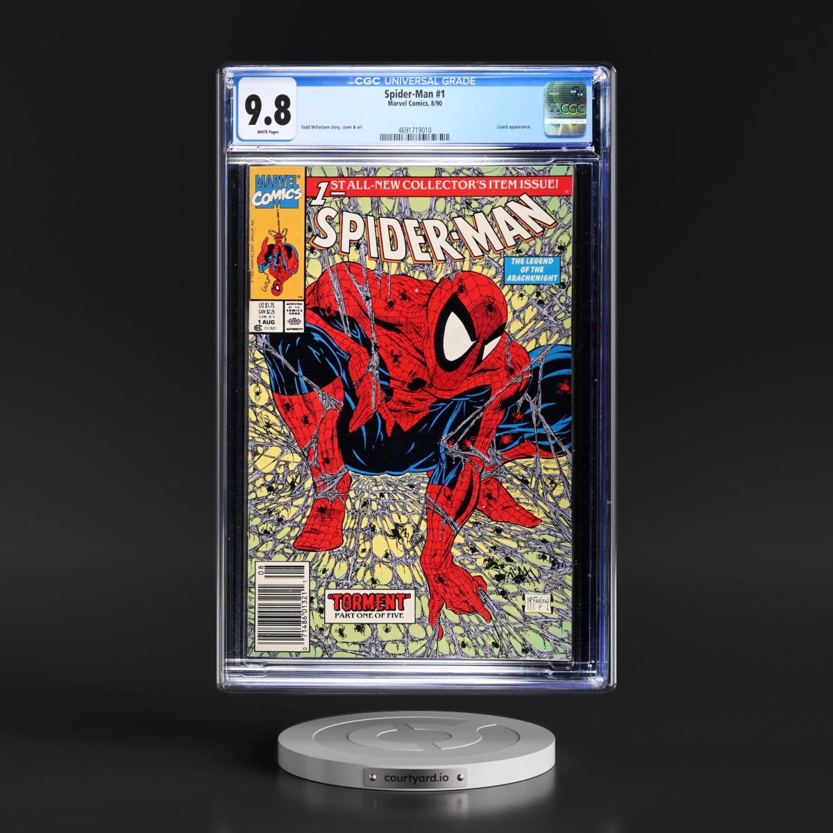 Spider-Man #1 CGC 9.8 White Pages (Marvel Comics, 8/90) - Universal