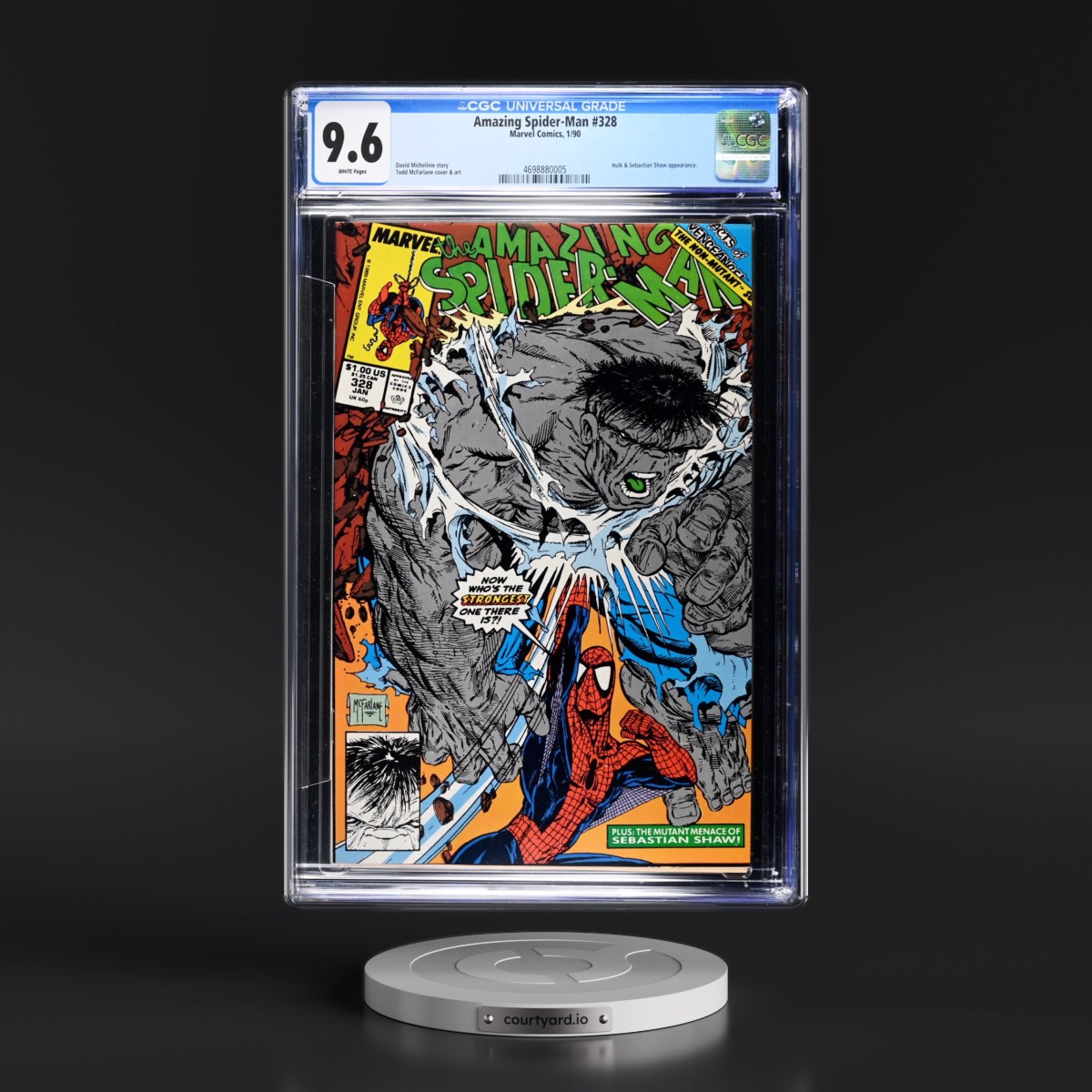 Amazing Spider-Man #328 CGC 9.6 White Pages (Marvel Comics, 1/90) - Universal