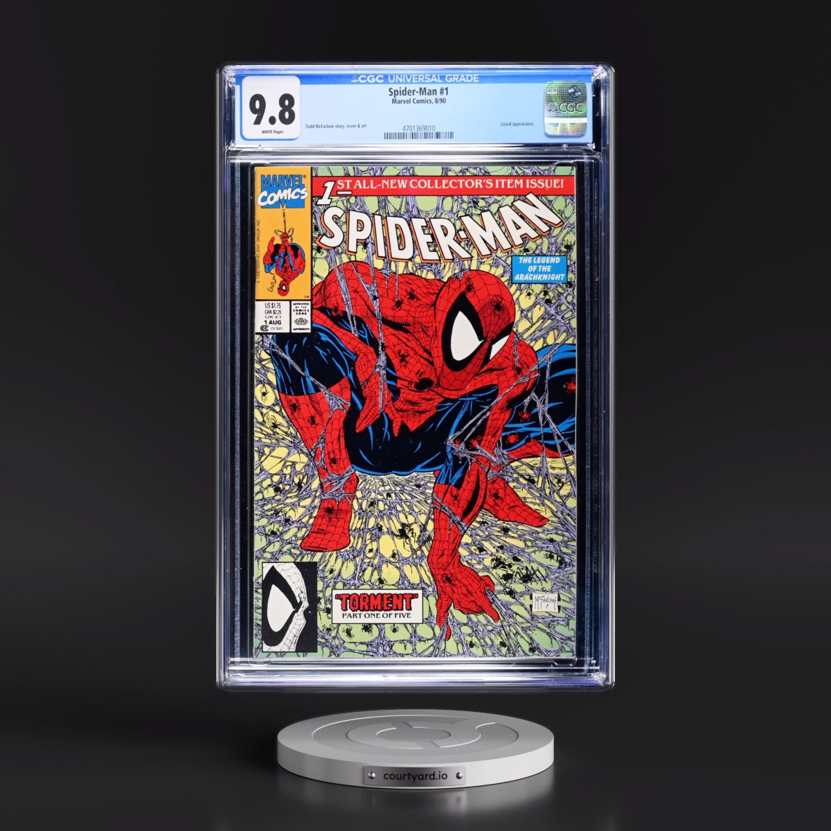 Spider-Man #1 CGC 9.8 White Pages (Marvel Comics, 8/90) - Universal