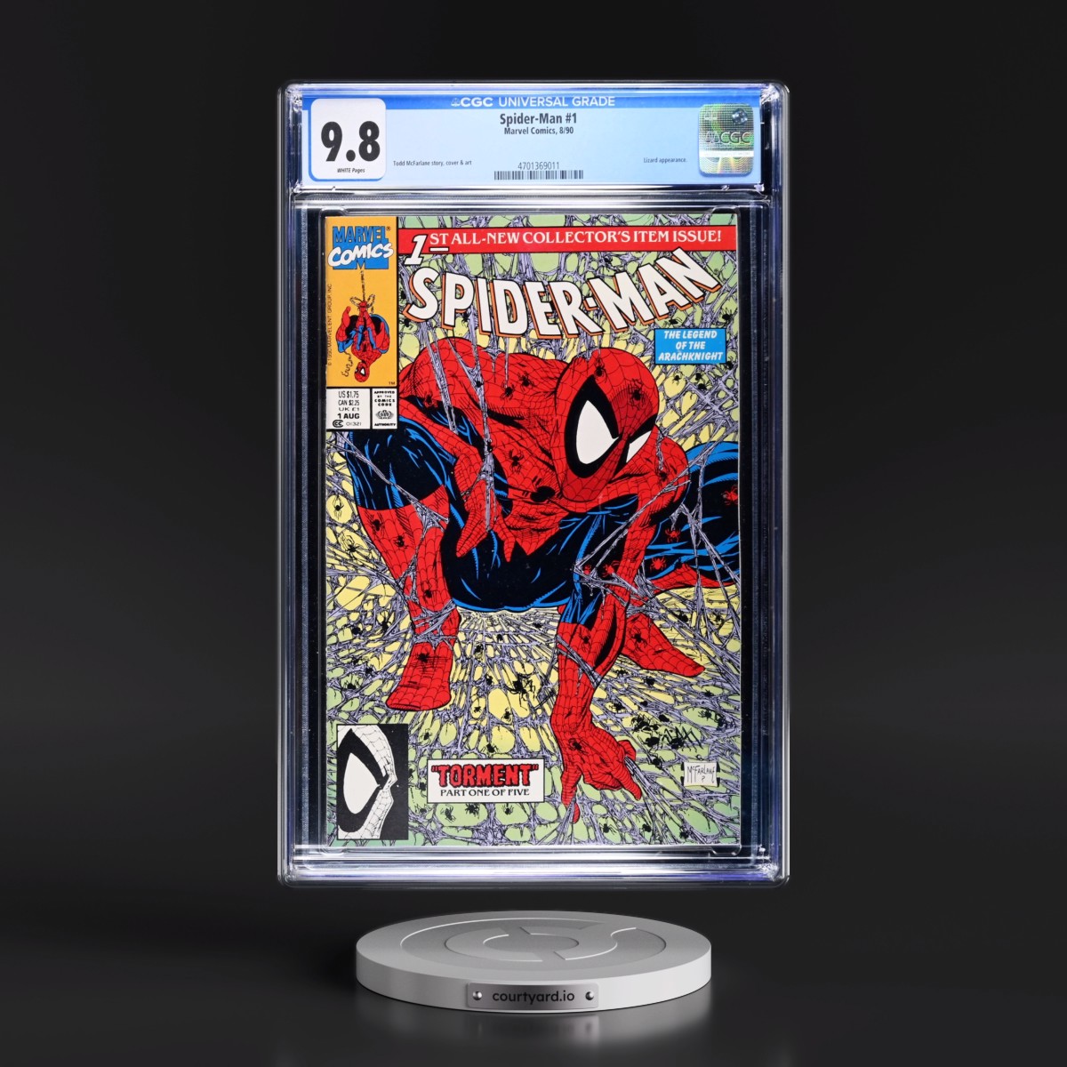 Spider-Man #1 CGC 9.8 White Pages (Marvel Comics, 8/90) - Universal
