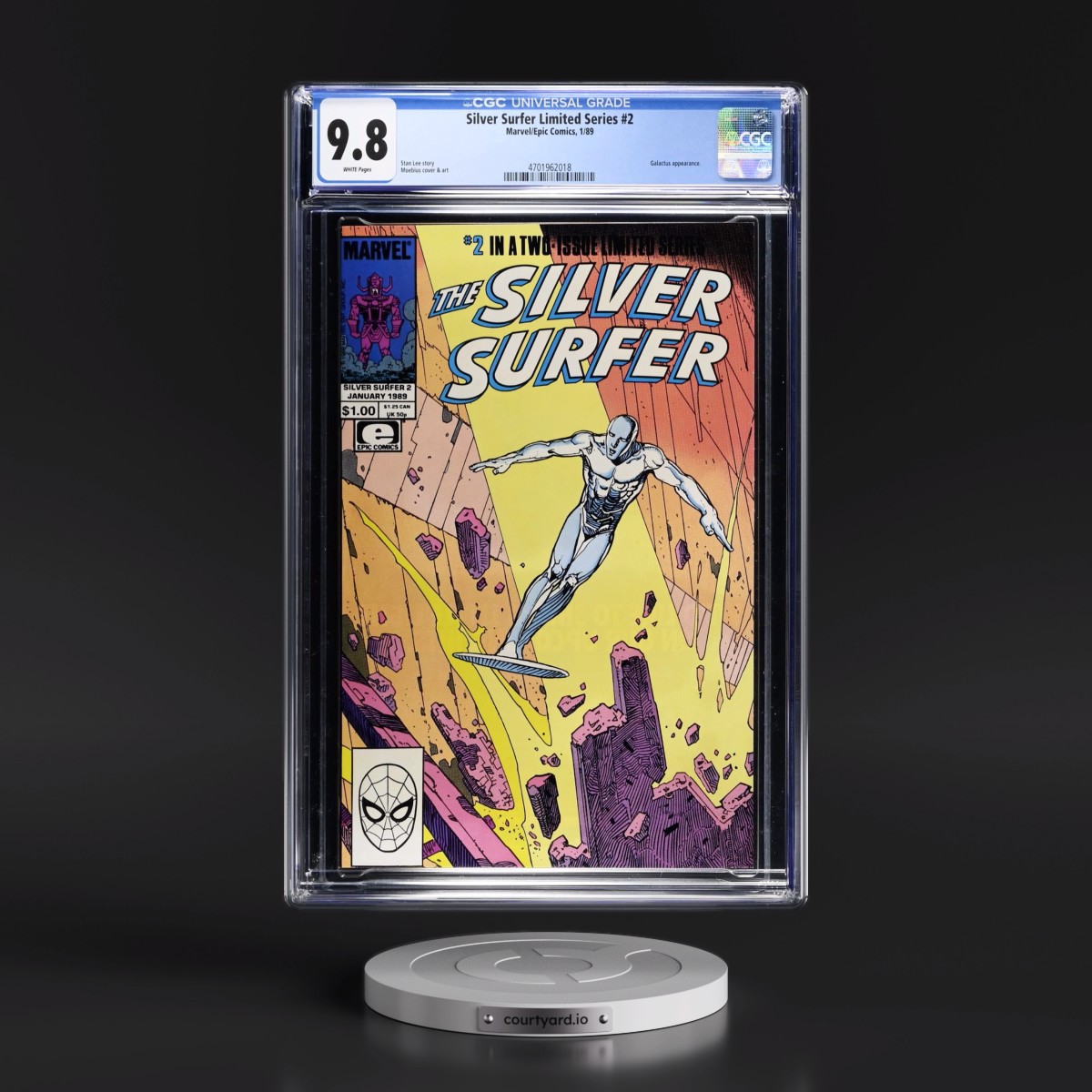 Silver Surfer Limited Series #2 CGC 9.8 White Pages (Marvel/Epic Comics, 1/89) - Universal