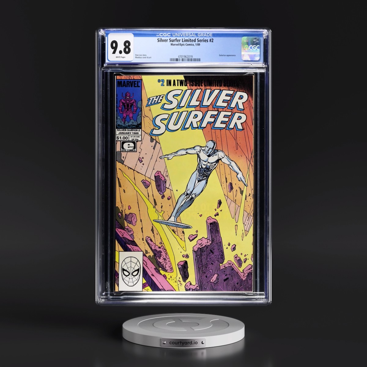 Silver Surfer Limited Series #2 CGC 9.8 White Pages (Marvel/Epic Comics, 1/89) - Universal