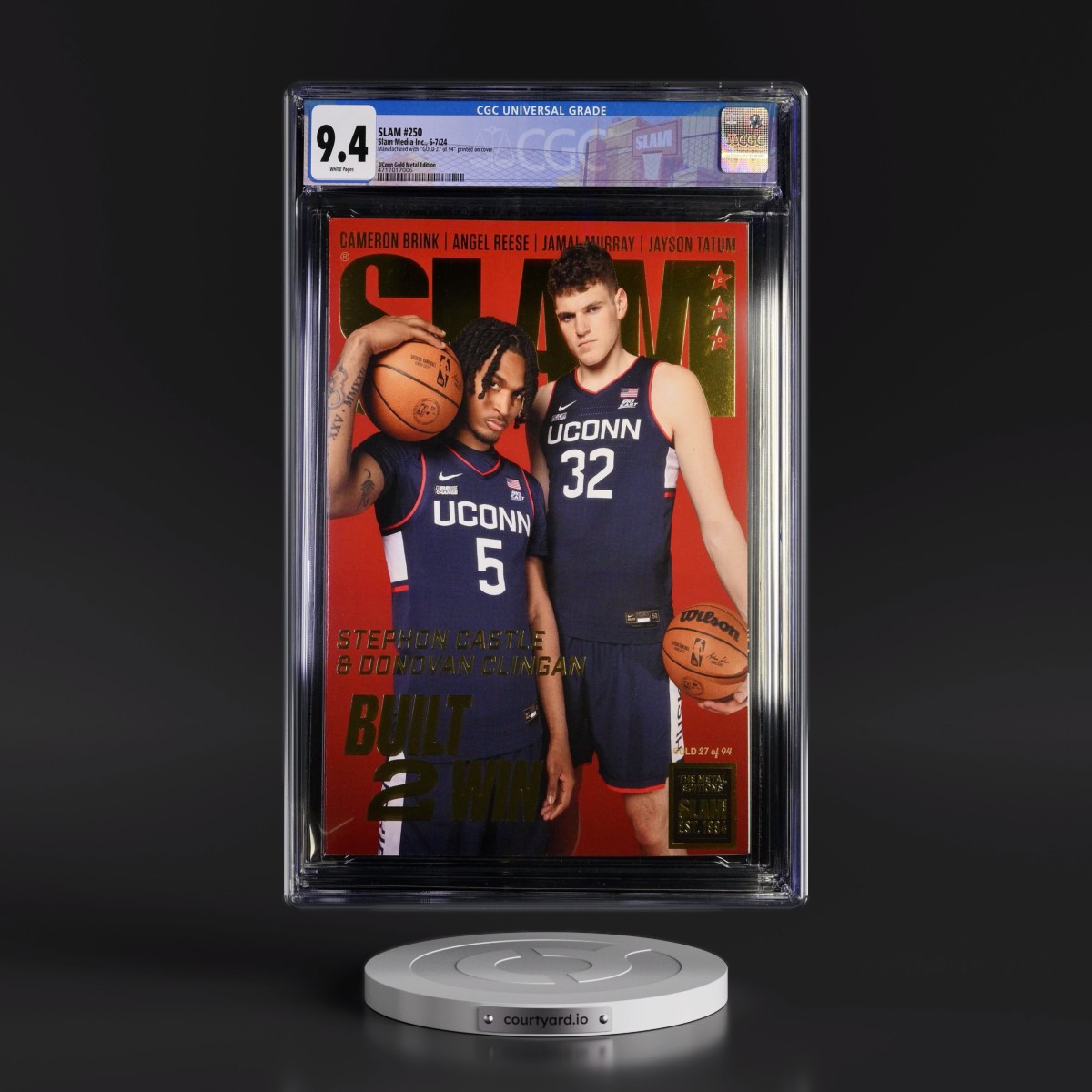 SLAM #250 CGC 9.4 White Pages (Slam Media Inc., 6-7/24) - Universal UConn Gold Metal Edition