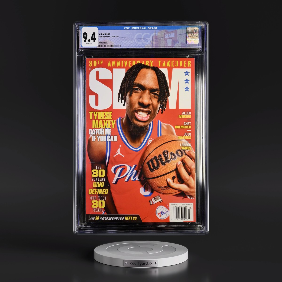 SLAM #248 CGC 9.4 White Pages (Slam Media Inc., 2/24-3/24) - Universal Maxey Variant