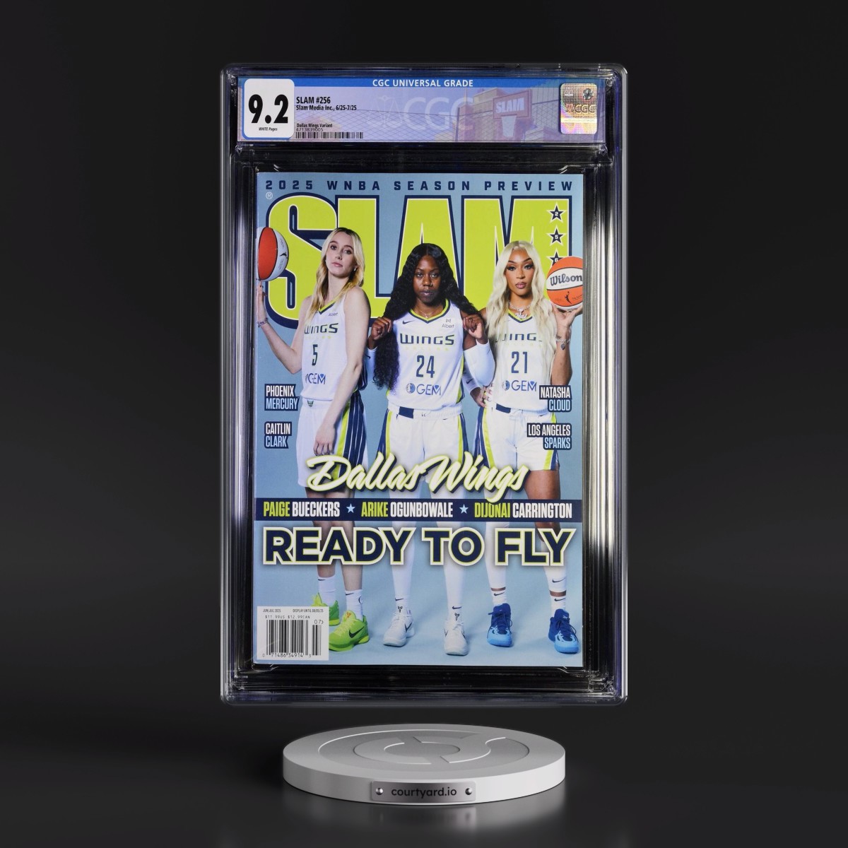 SLAM #256 CGC 9.2 White Pages (Slam Media Inc., 6/25-7/25) - Universal Dallas Wings Variant