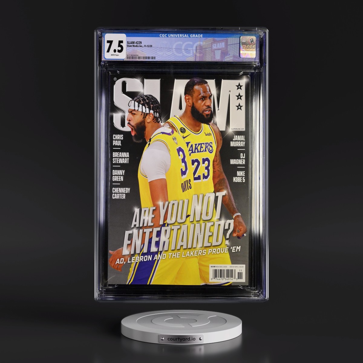 SLAM #229 CGC 7.5 White Pages (Slam Media Inc., 11-12/20) - Universal