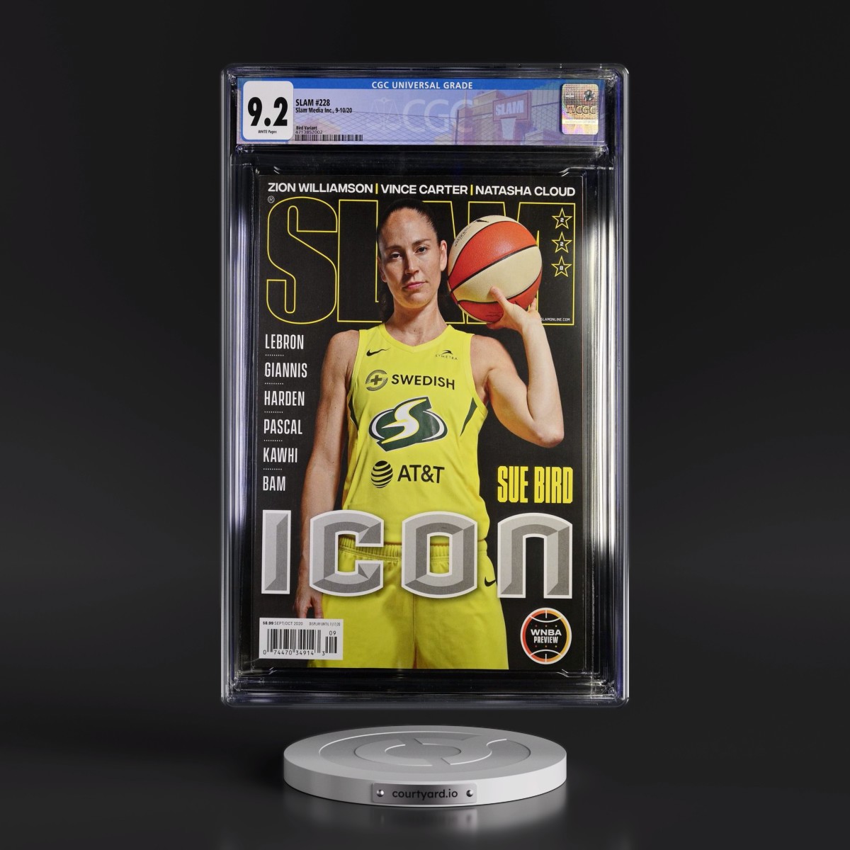SLAM #228 CGC 7.5 White Pages (Slam Media Inc., 9-10/20) - Universal Bird Variant