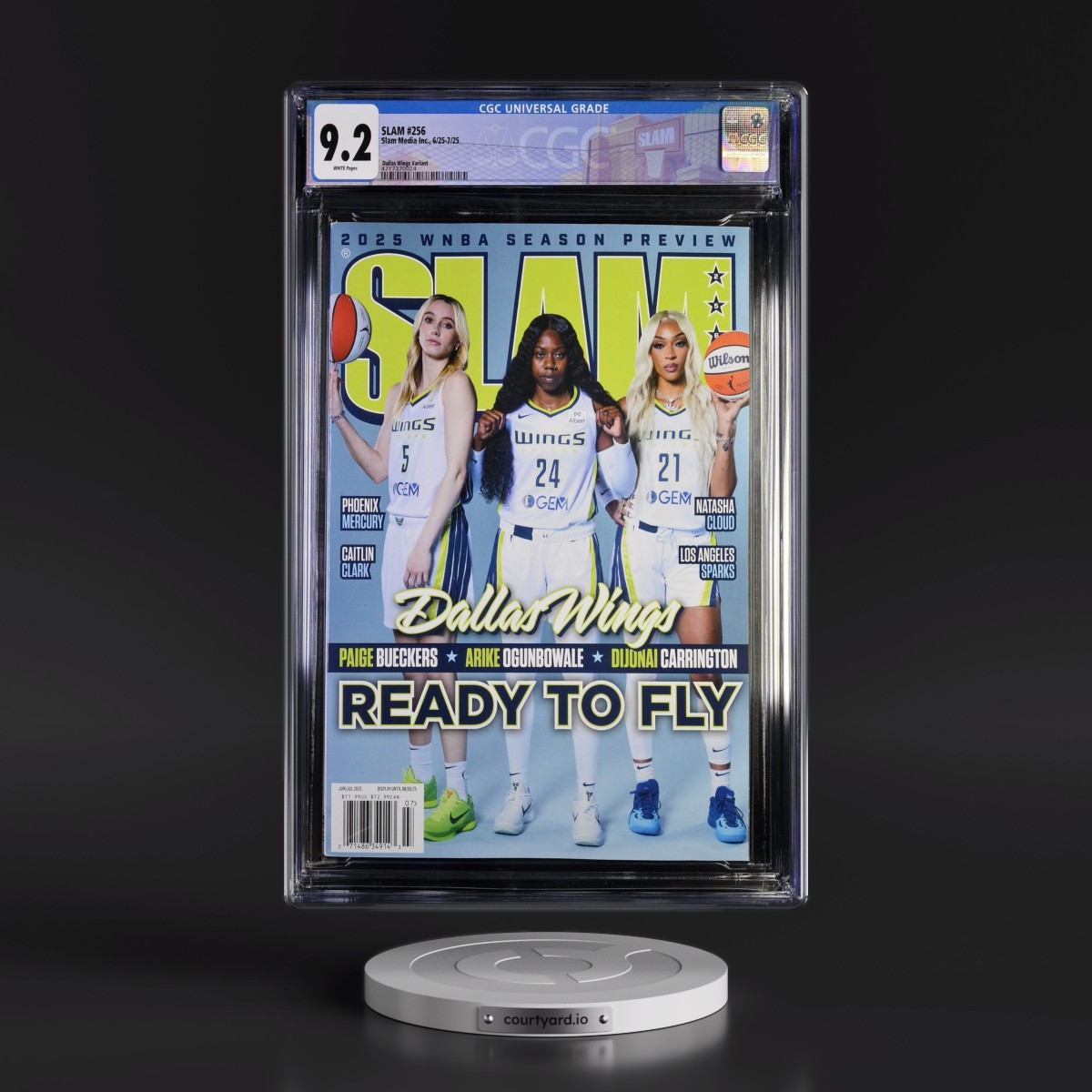 SLAM #256 CGC 9.2 White Pages (Slam Media Inc., 6/25-7/25) - Universal Dallas Wings Variant