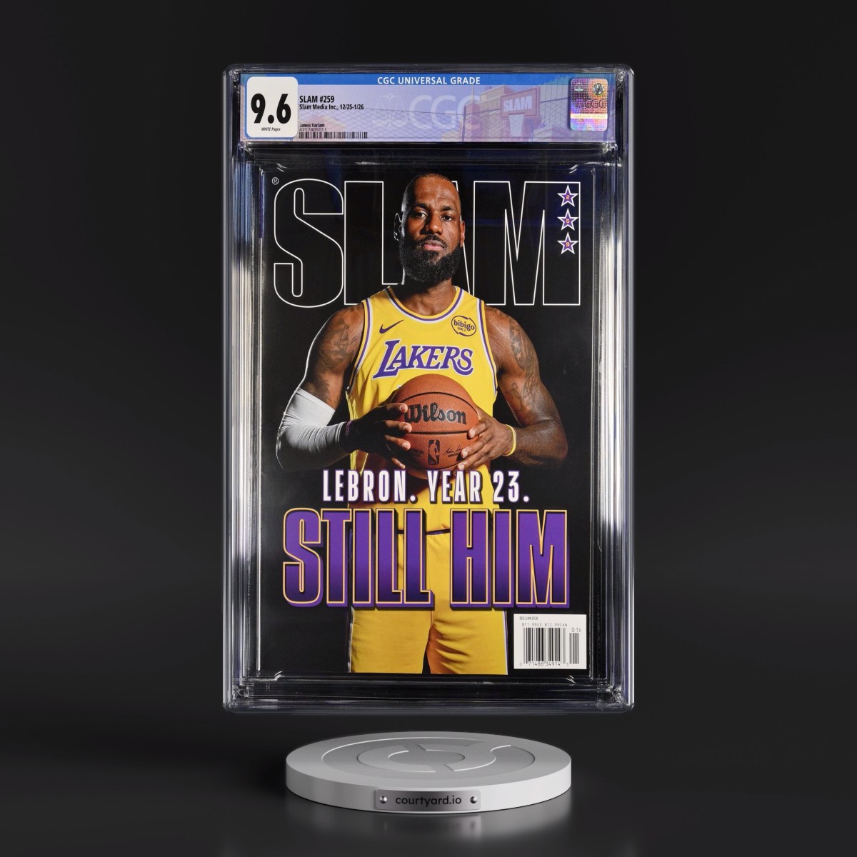 SLAM #259 CGC 9.6 White Pages (Slam Media Inc., 12/25-1/26) - Universal James Variant