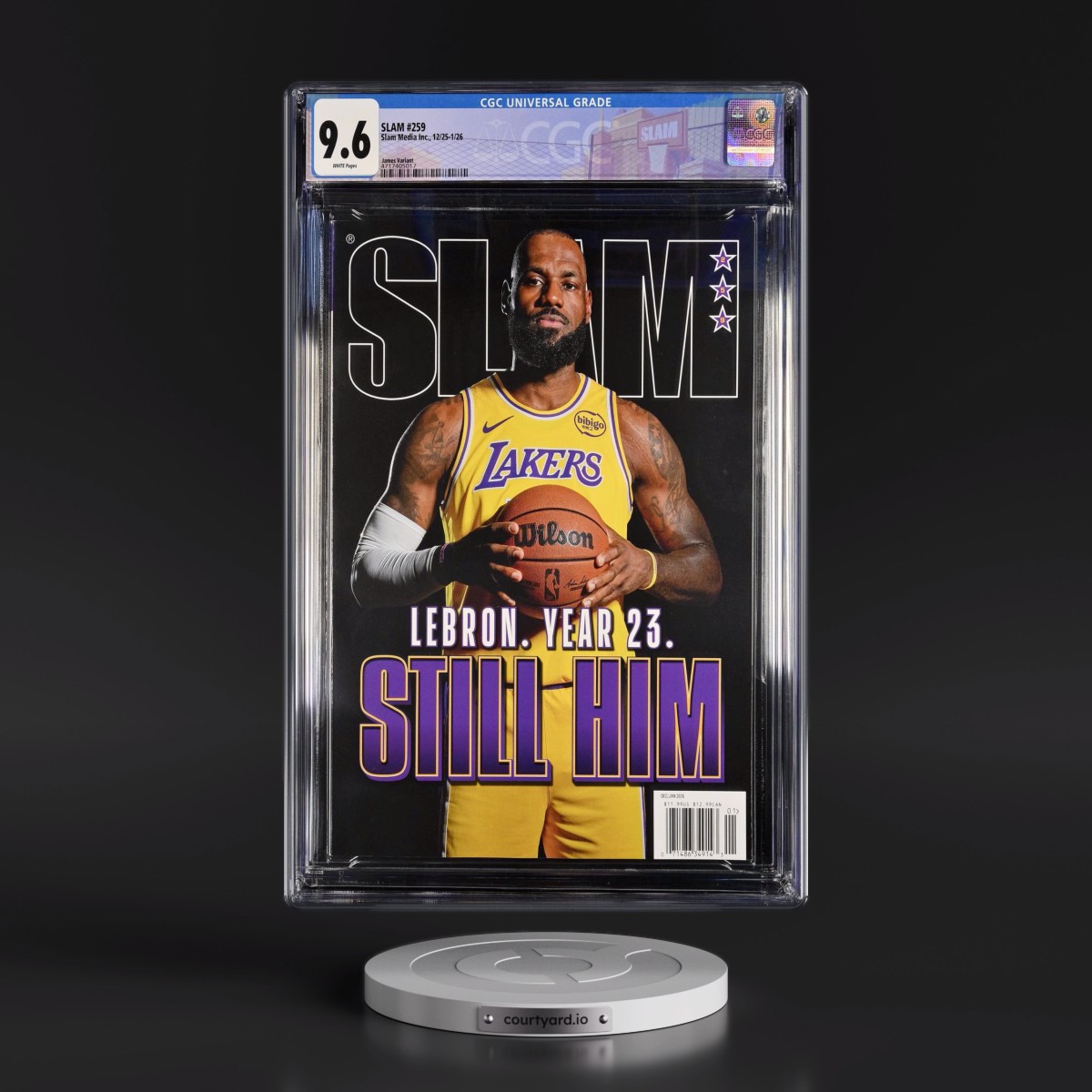 SLAM #259 CGC 9.6 White Pages (Slam Media Inc., 12/25-1/26) - Universal James Variant