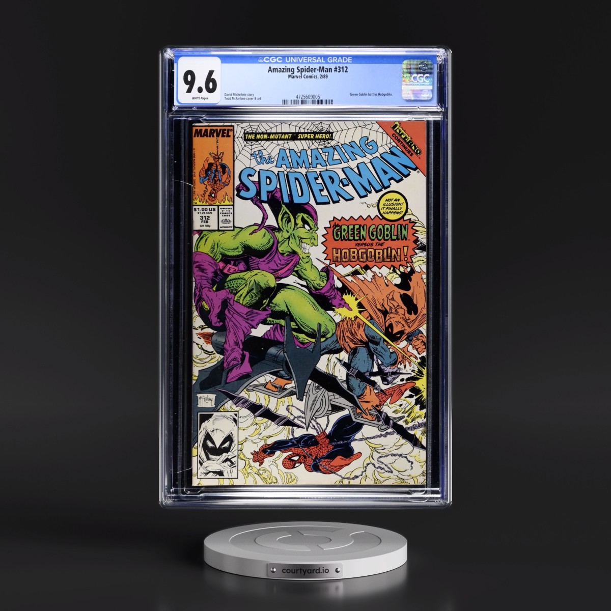 Amazing Spider-Man #312 CGC 9.6 White Pages (Marvel Comics, 2/89) - Universal