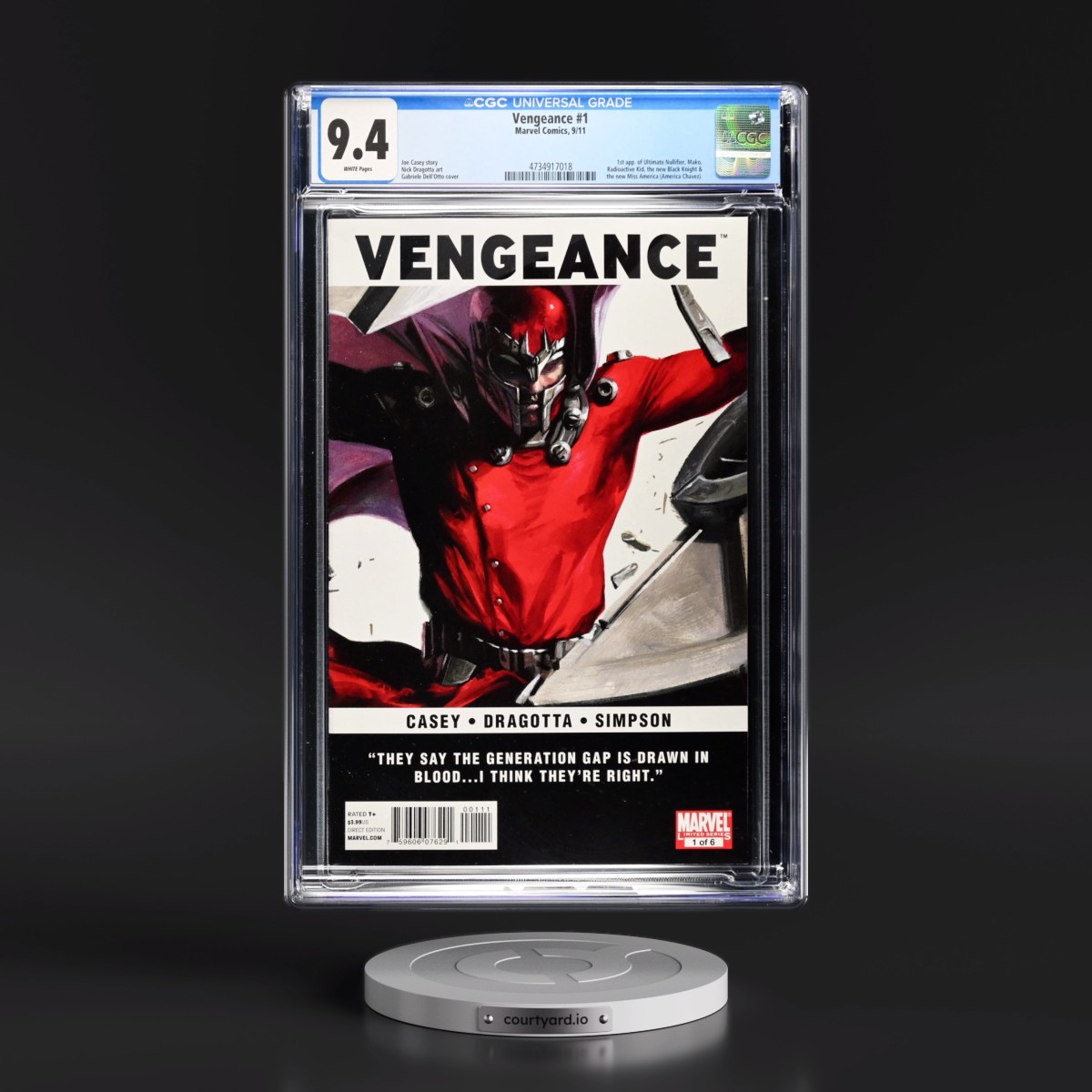 Vengeance #1 CGC 9.4 White Pages (Marvel Comics, 9/11) - Universal