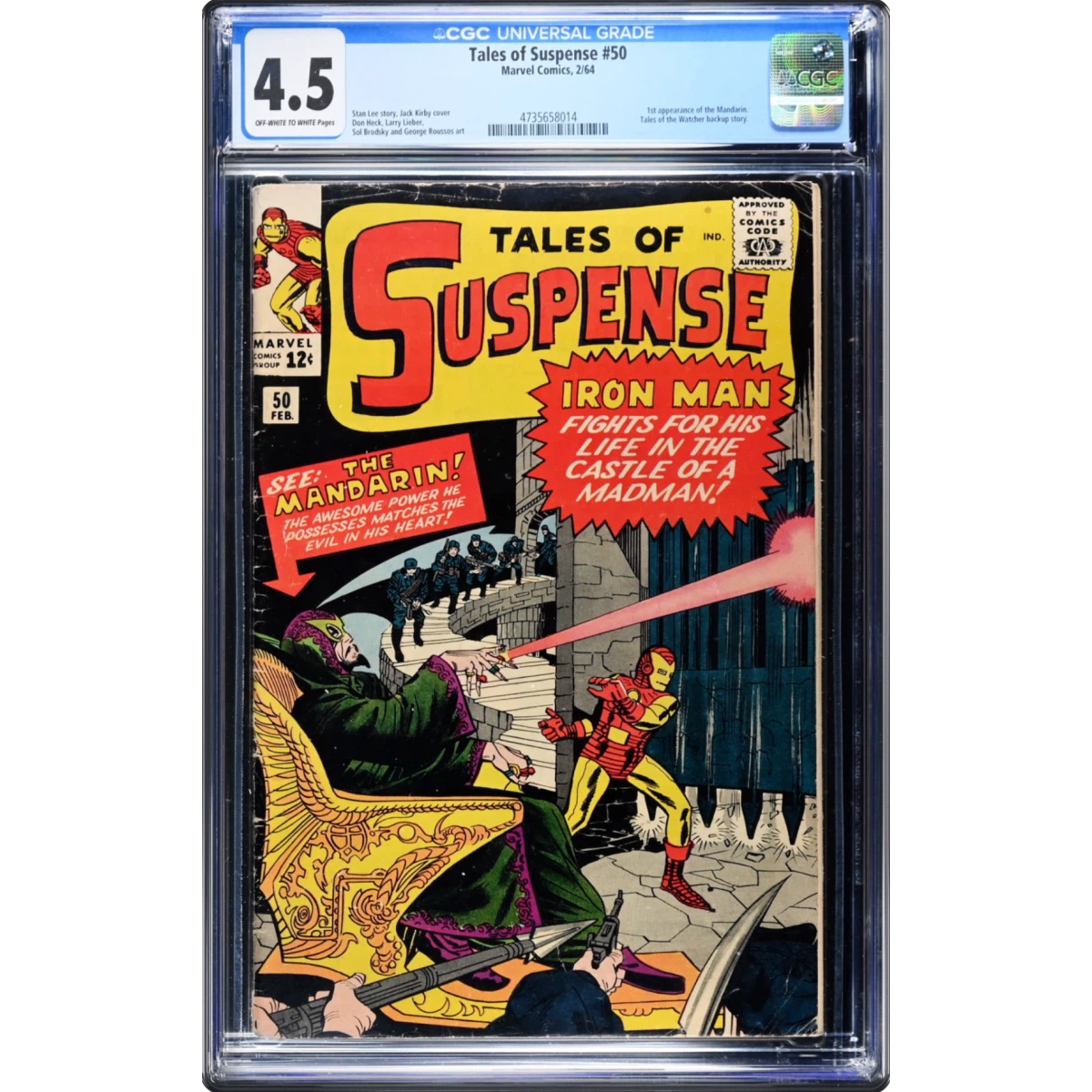 Tales of Suspense #50 CGC 4.5 Off-white to White Pages (Marvel Comics, 2/64) - Universal