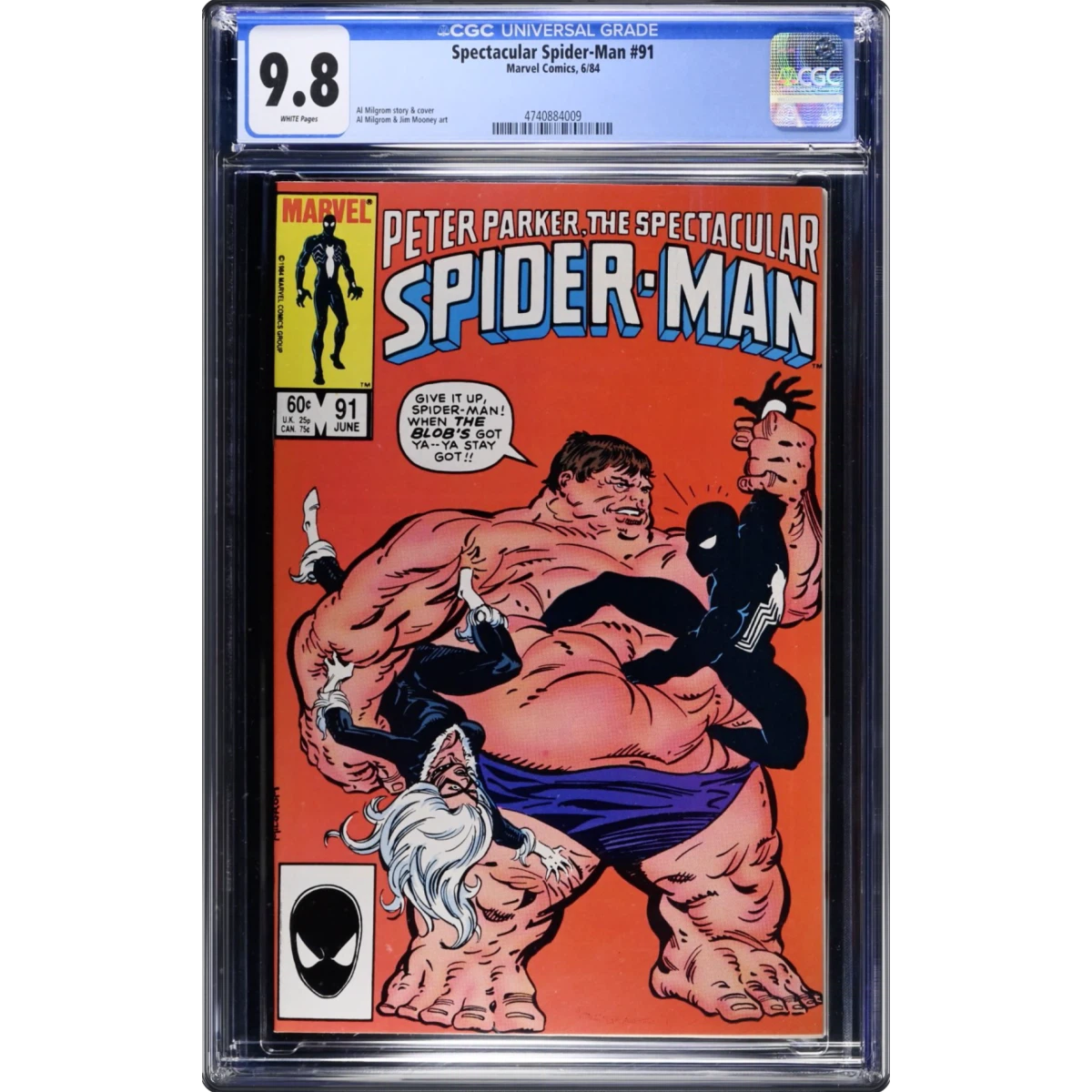 Spectacular Spider-Man #91 CGC 9.8 White Pages (Marvel Comics, 6/84) - Universal