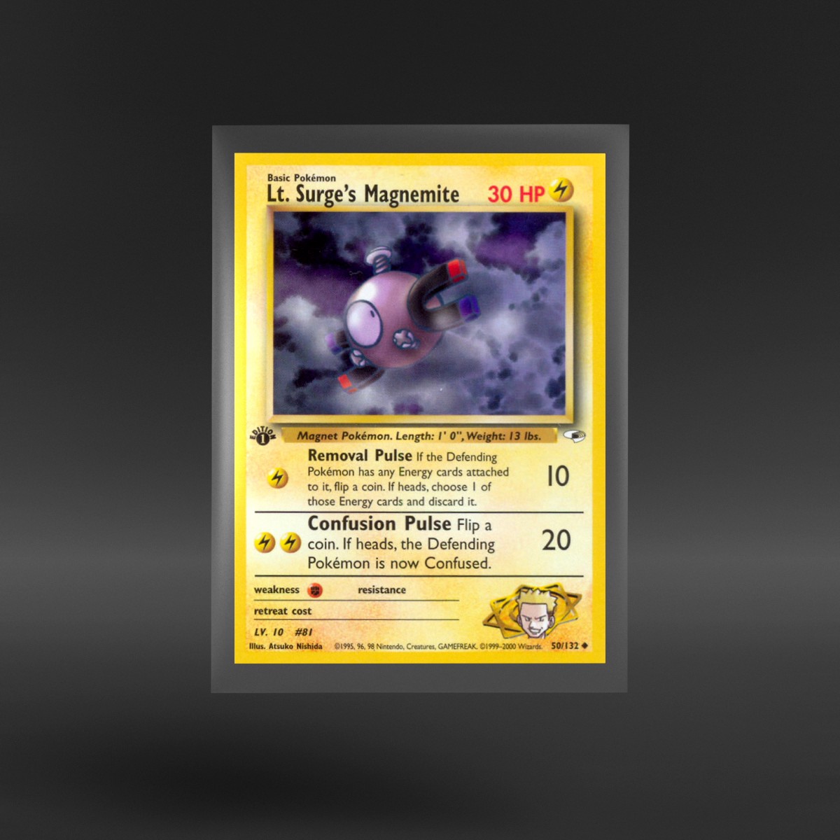 Gym Heroes #50/132 Lt. Surge's Magnemite