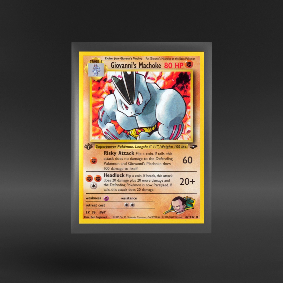 Gym Challenge #42/132 Giovanni's Machoke