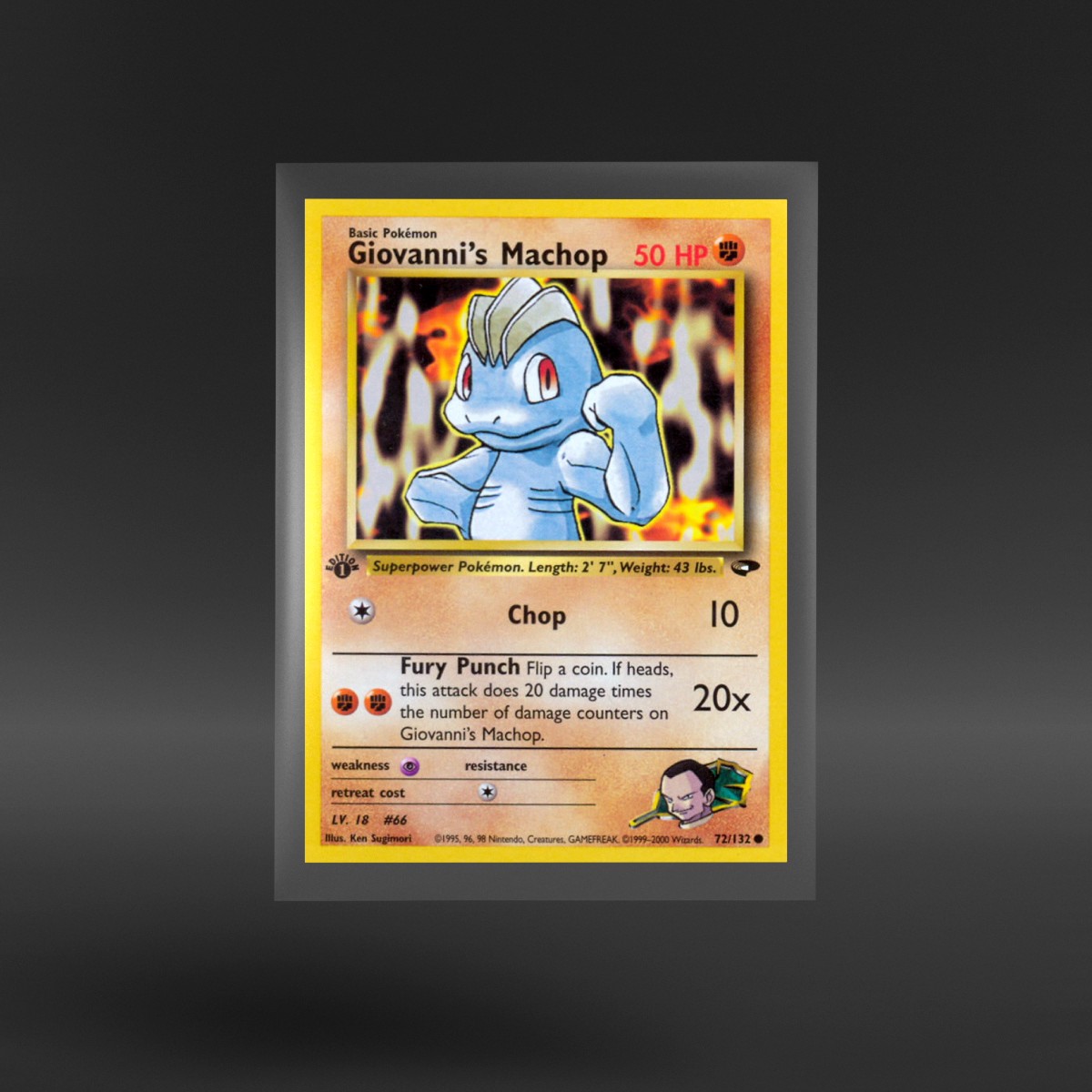 Gym Challenge #72/132 Giovanni's Machop