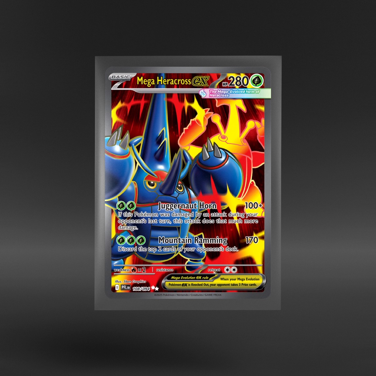 Phantasmal Flames #108/094 Mega Heracross ex