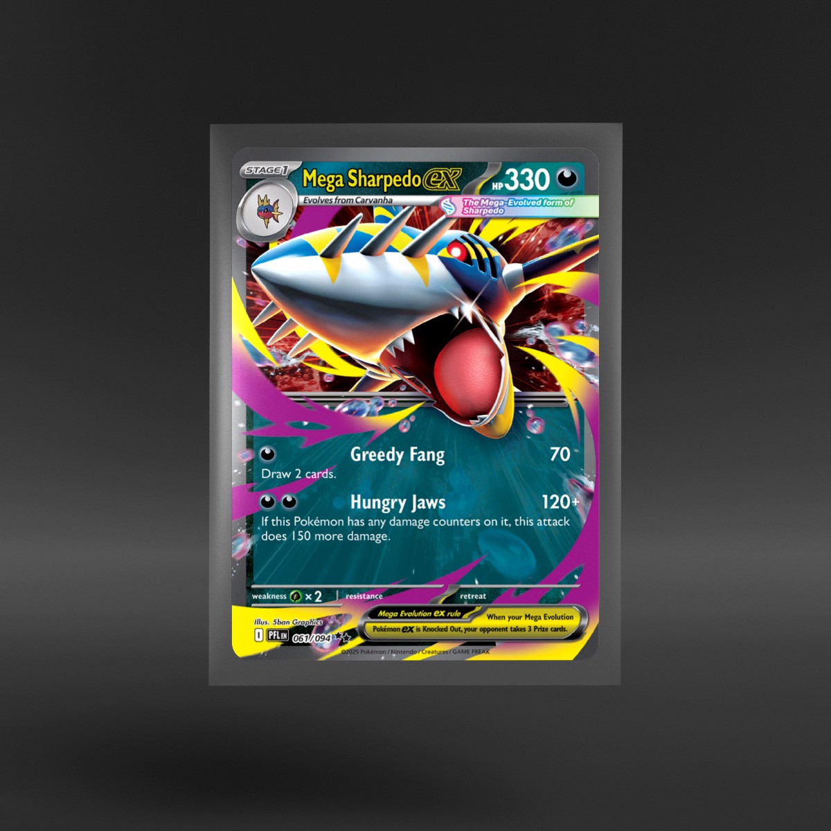 Phantasmal Flames #061/094 Mega Sharpedo ex