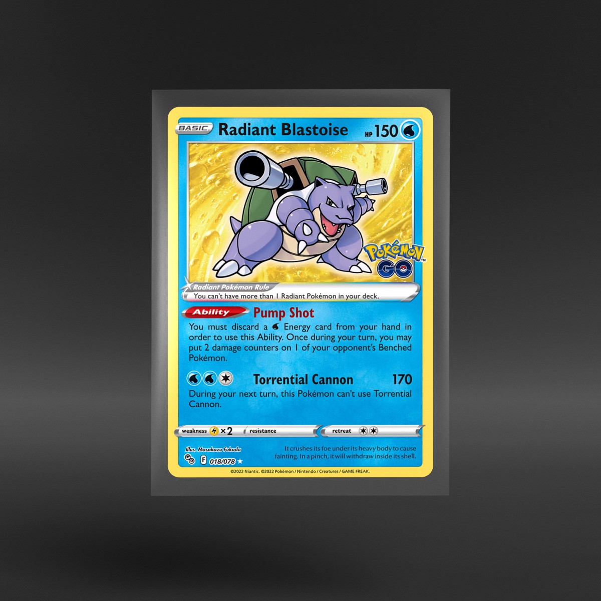 Pokémon GO #018/078 Radiant Blastoise